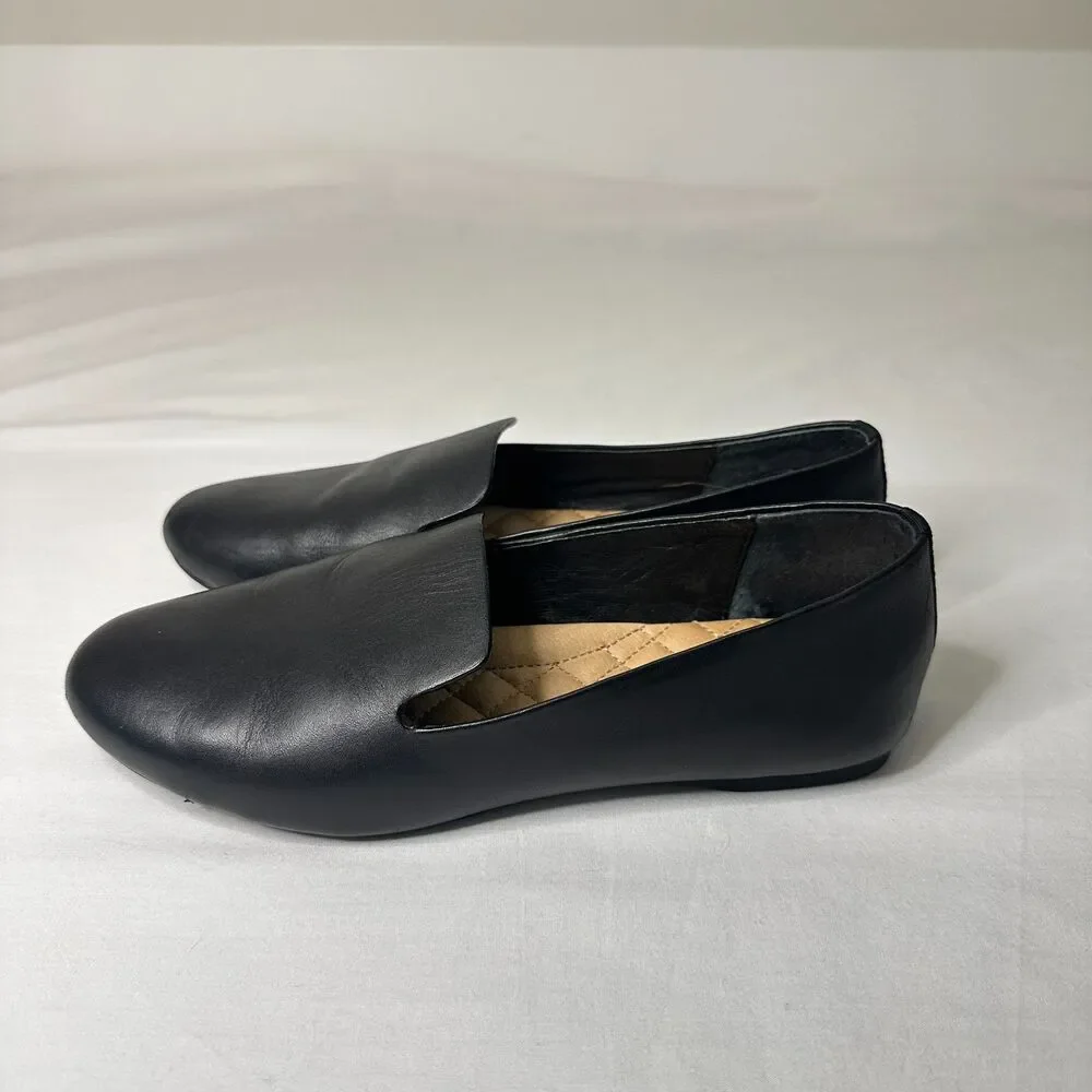 Birdies The Starling Black Leather Slip On Loafers Women's 7 Comfort Chic Luxury - Picture 4 of 9
